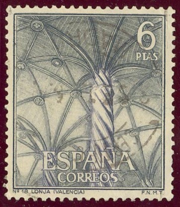 1965 Serie Turistica. Lonja de Valencia - Edifil:1652