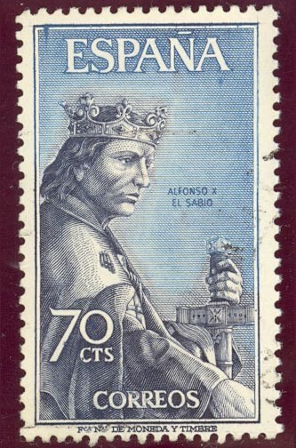 1965 Personajes Españoles. Alfonso X El Sabio - Edifil:1654