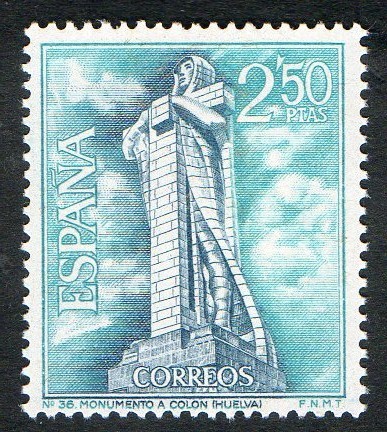 1805-  Serie Turística. Monumento a Colón ( Huelva ).