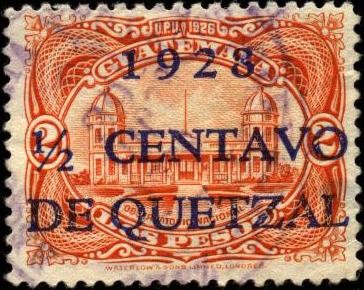 Observatorio Nacional. UPU 1926.  sobreimpreso