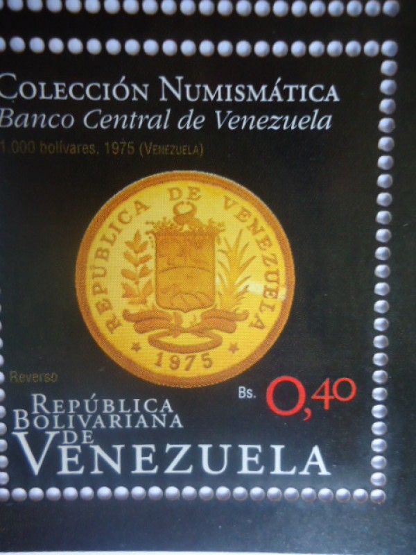 Colección Numismática.Bco. de Venezuela.Emisión Filatélica conmemorativa año del Oro .(6de6)