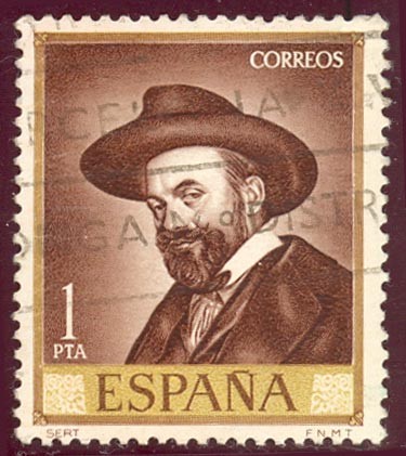 1966 Jose Maria Sert. Retrato de Sert  - Edifil:1715