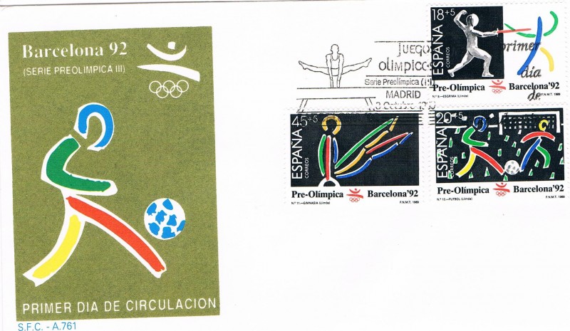 SPD BARCELONA'92 III SERIE PREOLÍMPICA. ED Nº 3025-27
