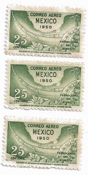 mexico 25 cent 1950