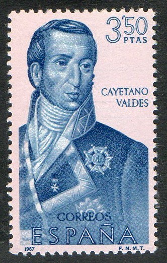 1825- Forjadores de América.Cayetano Valdés ( 1767-1834 ).