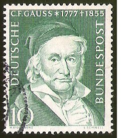 C.F. GAUSS (1777 - 1855) - DEUTSCHE BUNDESPOST