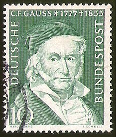 C.F. GAUSS (1777 - 1855) - DEUTSCHE BUNDESPOST