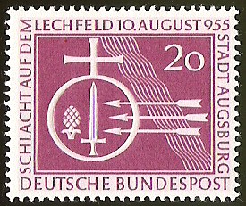 1000 JAHRE SCHIACHT AUF DEM LECHFELD - DEUTSCHE BUNDESPOST