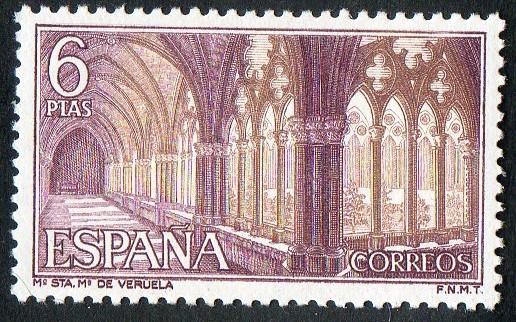 1836- Monasterio de Veruela. Claustro gótico.