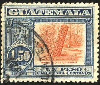 Monolito de Quirigua. UPU 1921