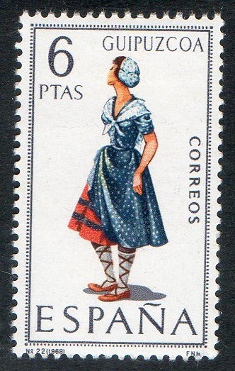 1848- Trajes típicos españoles. Guipózcoa.