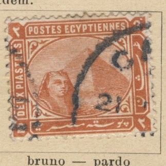 Esfinge y Piramide Ed 1884