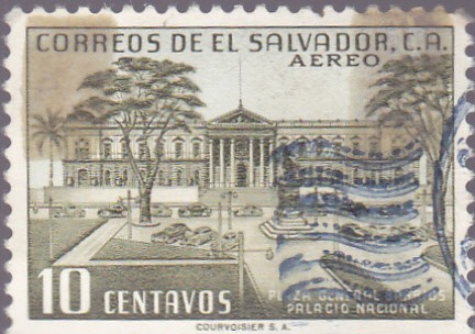 Plaza General Barrios Palacio Nacional  Correos de El Salvador C.A. - Aereo 