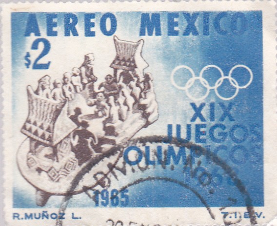 XIX JUEGOS OLIMPICOS 1968 - AEREO MEXICO