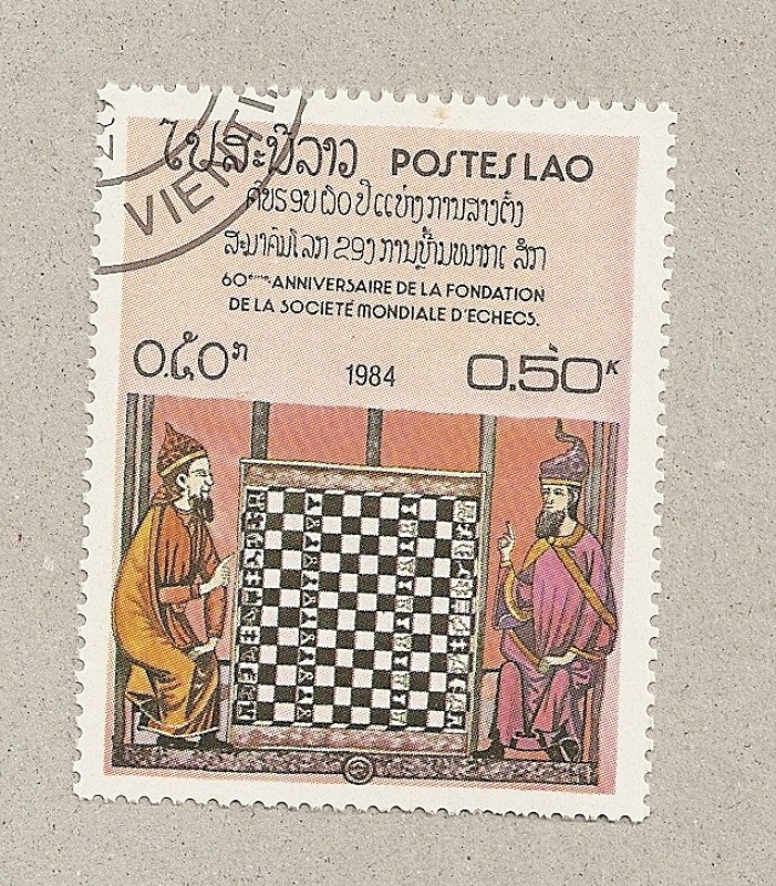60 Aniv. de la fundación de la sociedad mundial de ajedrez