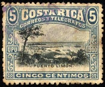 Puerto Limón. UPU 1900.