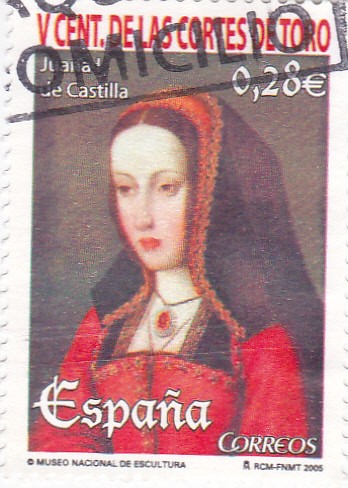 V cent. de las cortes de Toro-Juana I de Castilla   (B)