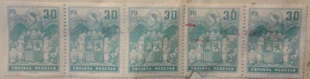 sellos letras de cambio 1965-70
