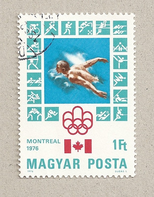 olimpiada Montreal, natación