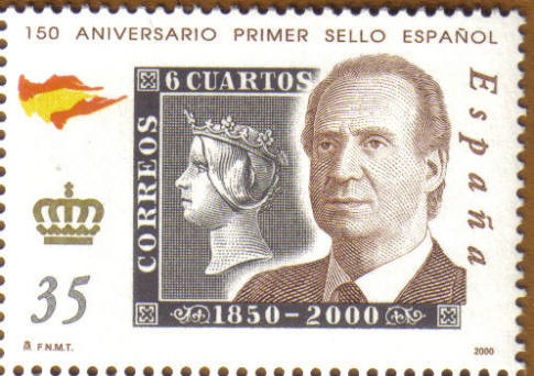 150 Aniver. sello Juan Carlos I