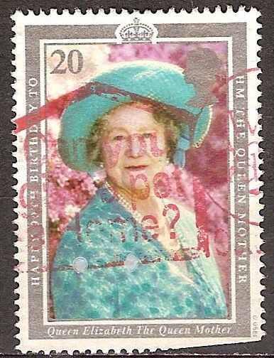 Reina Isabel la Conmemoración Reina Madre,1900-2002.