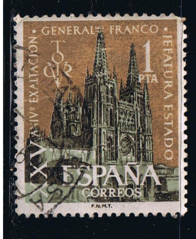 Edifil  1373  XXV aniver. de la exaltación del General Franco a la Jefatura del Estado.  