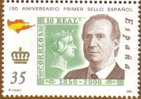 150 Aniver. sello Juan Carlos I