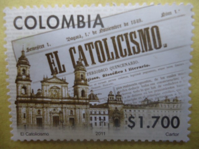 El Catolicismo - Periódico Quincenario de Bogotá 1849.