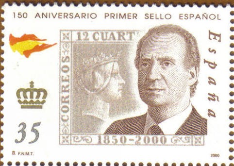150 Aniver. sello Juan Carlos I