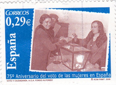 75º Aniversario del voto de las mujeres en España   (C)
