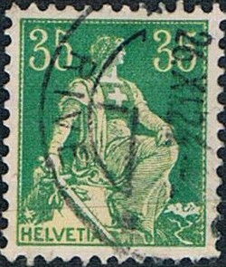 ALEGORÍA DE HELVETIA 1907-17 Y&T Nº 122
