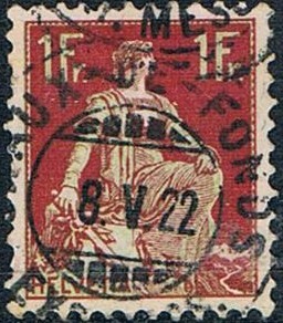 ALEGORÍA DE HELVETIA 1907-17 Y&T Nº 126