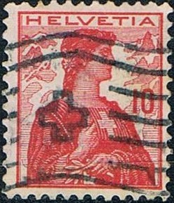 ALEGORÍA DE HELVETIA 1909 Y&T Nº 131