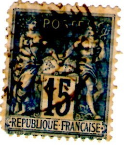 France 1894 Post-office in China