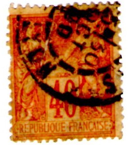 France 1894 Post-office in China