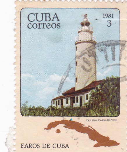 Faros cubanos -faro Cayo Piedras del Norte