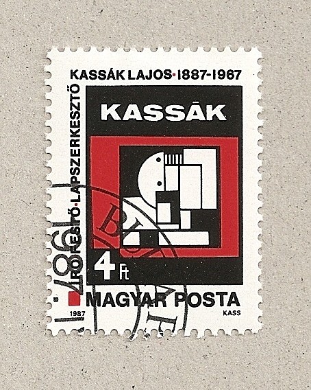 Pintura abstracta por Lajos Kassak