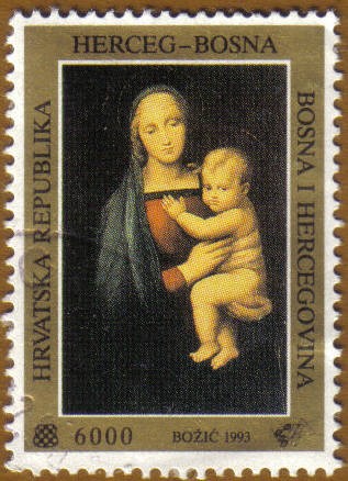 Pintura Madre con niño