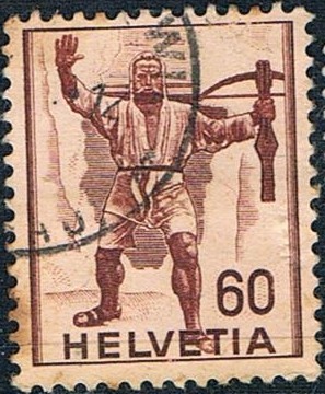 SERIE HISTÓRICA 1941. GUILLERMO TELL, POR F. HÖDLER. Y&T Nº 359