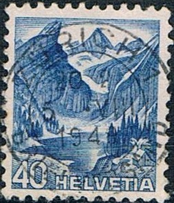 SERIE TURÍSTICA 1948. EL LAGO SEEALPSEE Y EL MONTE SANTIS. Y&T Nº 466