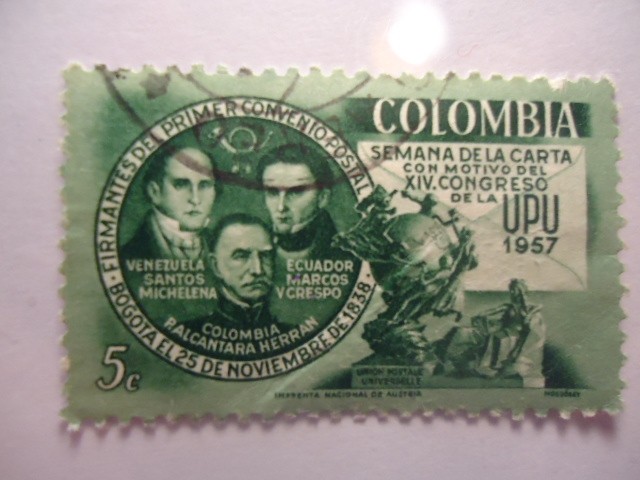 Semana de la Carta, con motivo del XIV Congreso de U:P:U. 1957