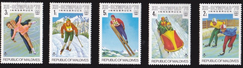 MALDIVAS - XII JUEGOS OLÍMPICOS  1976 - INNSBRUCK
