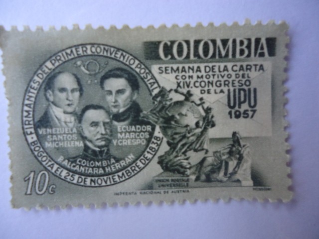 Semana de la Carta, con motivo del XIV Congreso de U:P:U. 1957