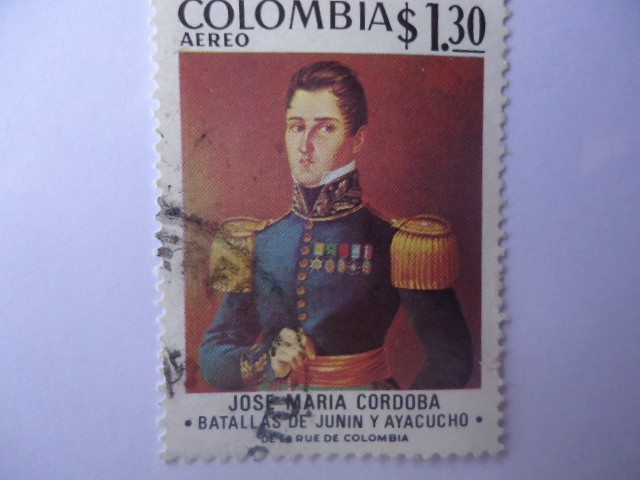 José María Córdoba - Sesquicentenario de la Batalla de Junín (1824-08.06) y Ayacucho (1824-12-09) 