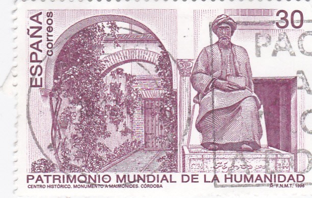 patrimonio mundial de la humanidad - monumento a Maimonddes -Córdoba   (D)