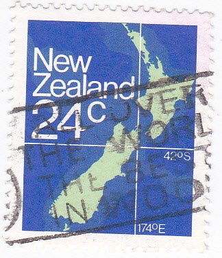 Mapa Nueva Zelanda