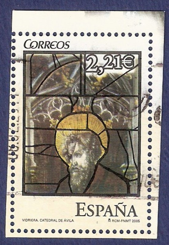 Edifil 4196 Vidriera de Catedral de Ávila 2,21 (1)