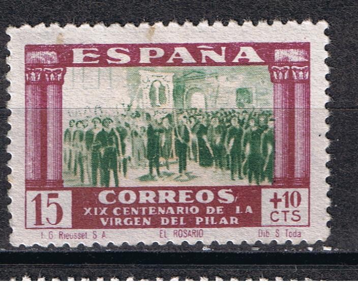 Edifil  890  XIX Cente. de la venida de la Virgen del Pilar a Zaragoza.  