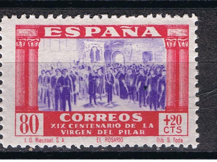 Edifil  896  XIX Cente. de la venida de la Virgen del Pilar a Zaragoza.  