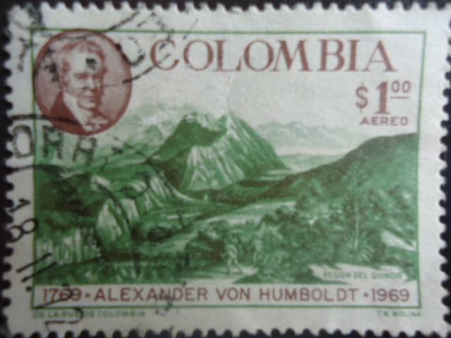 ALEXANDER VON HUMBOLDT (1769-1859)- Bicentenario de su nacimiento 1769 -1969 - Cordillera de Los And